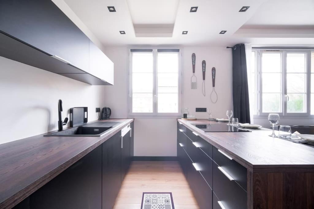 Le Black & White - 10 Min Orly, 3 Min Gare Juvisy Apartment Athis-Mons Luaran gambar